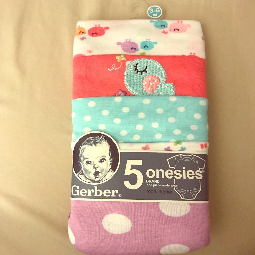NWOT Gerber onesies for baby girl